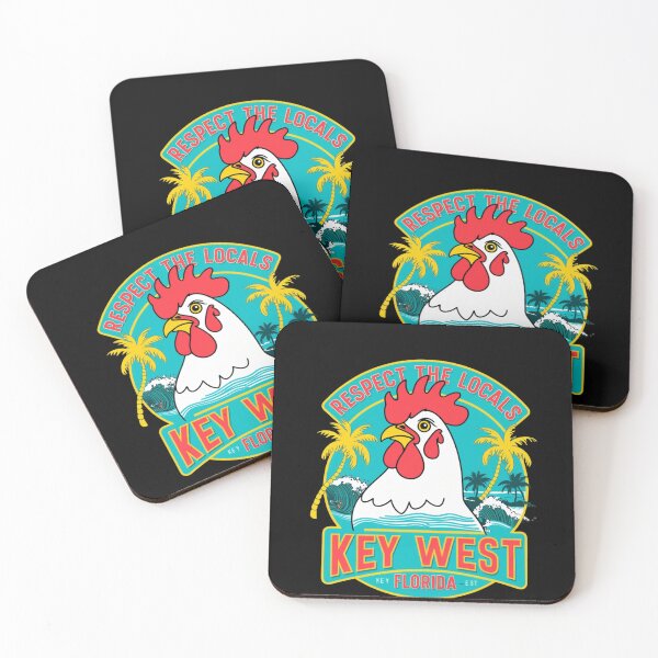 Item preview, RESPECT THE LOCALS" and "KEY WEST FLORIDA designed and sold by justtakemycash.