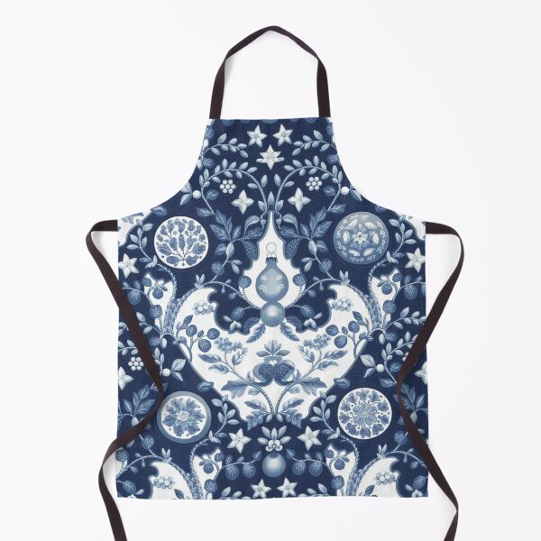 Item preview,  Blue Chinoiserie Christmas designed and sold by AnnDart.