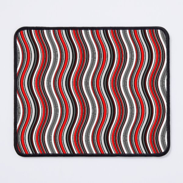 Item preview, Red Colored Varying Wave Lines Parallel Wavy Strips designed and sold by EvergreenMotifs.