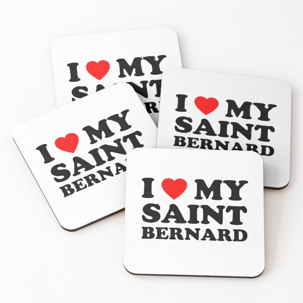 Item preview, I Love My Saint Bernard Style NY Dog Gift designed and sold by Guarddogdrive.