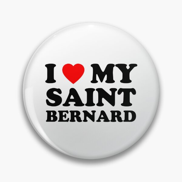 Item preview, I Love My Saint Bernard Style NY Dog Gift designed and sold by Guarddogdrive.