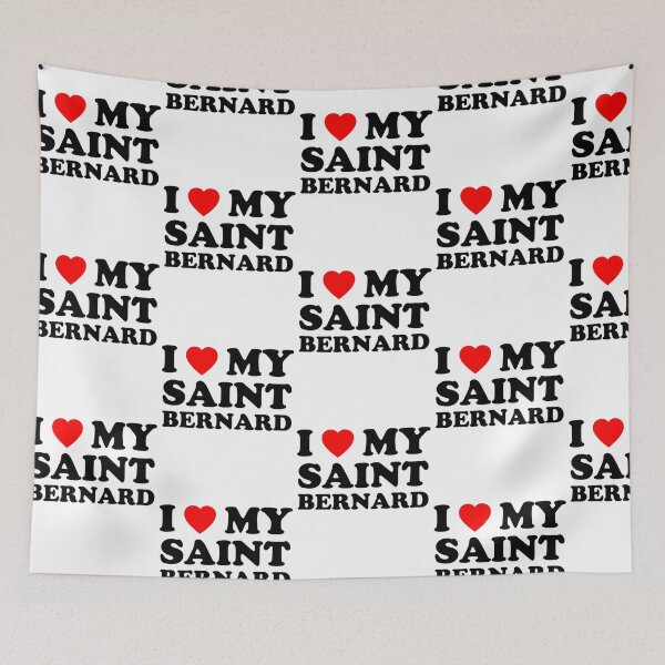 Item preview, I Love My Saint Bernard Style NY Dog Gift designed and sold by Guarddogdrive.