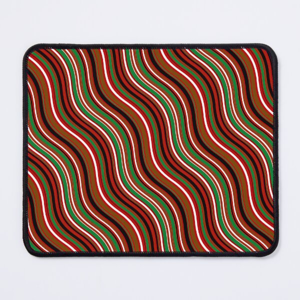Item preview, Red Colored Varying Wave Lines Parallel Wavy Strips designed and sold by EvergreenMotifs.
