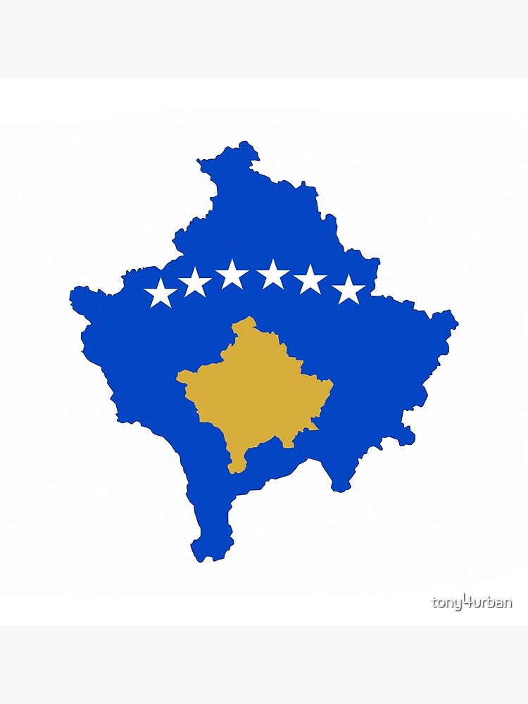 Kosovo flag map Poster for Sale by tony4urban