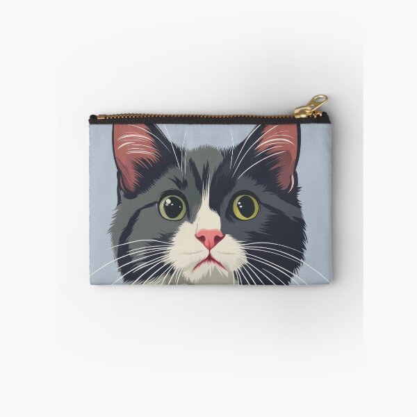 Item preview, Cute Tuxedo Cat Vector Portrait designed and sold by AI Gizmo.