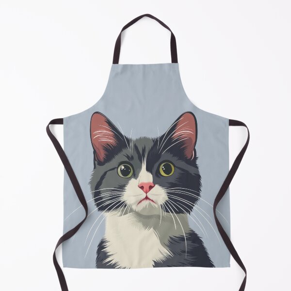 Item preview, Cute Tuxedo Cat Vector Portrait designed and sold by AI Gizmo.