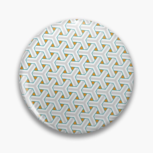 Item preview, Multicolor Triangle Geometry Japanese Style Pattern Teal Orange designed and sold by EvergreenMotifs.