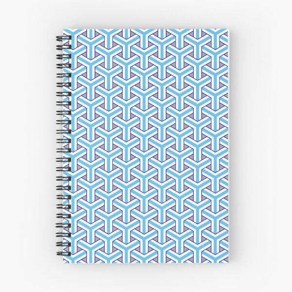 Item preview, Multicolor Triangle Geometry Japanese Style Pattern Blue designed and sold by EvergreenMotifs.