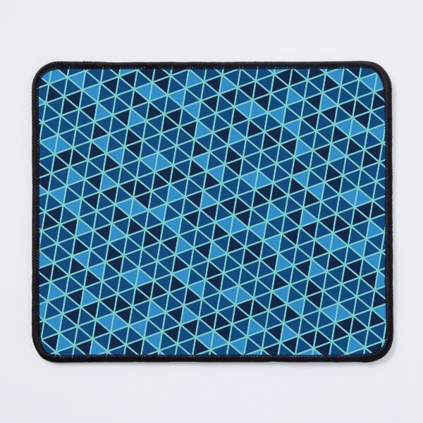 Item preview, Multicolor Triangle Geometry Japanese Style Pattern Blue designed and sold by EvergreenMotifs.