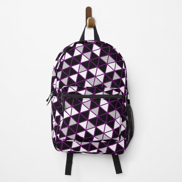 Item preview, Multicolor Triangle Geometry Japanese Style Pattern Purple designed and sold by EvergreenMotifs.