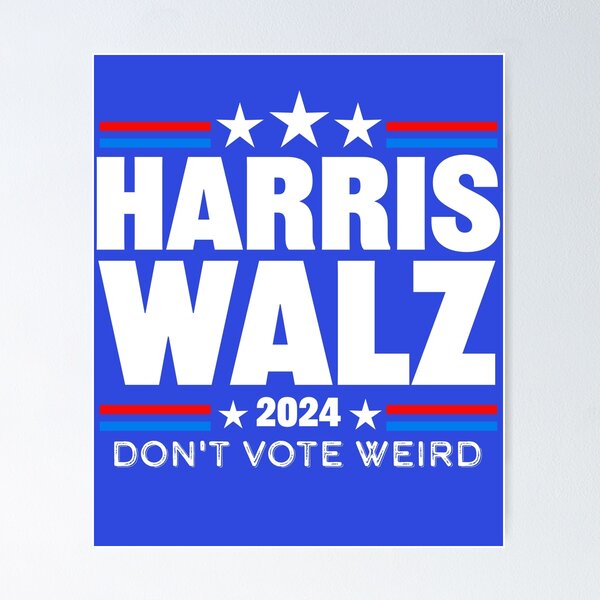 Item preview, "Harris Walz 2024" - Patriotic Campaign T-Shirt designed and sold by SSD-.