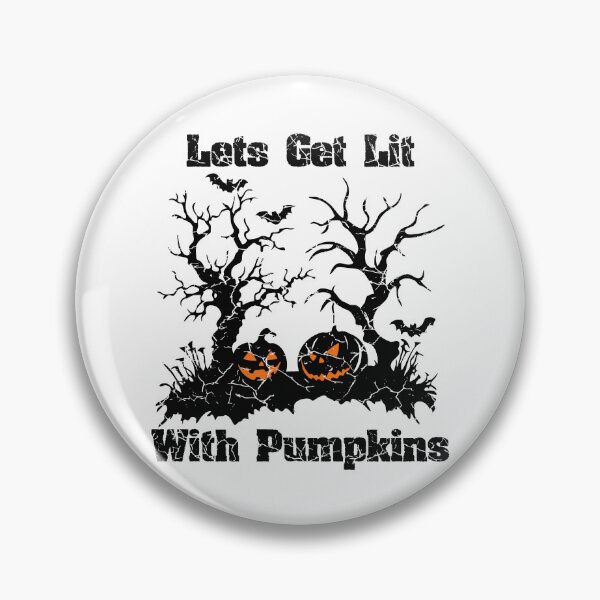 Item preview, Lets Get Lit With Pumpkins (with Black Distressed Lettering) designed and sold by VelvetRoom.