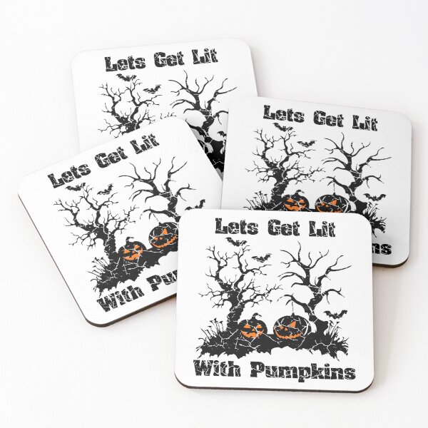 Item preview, Lets Get Lit With Pumpkins (with Black Distressed Lettering) designed and sold by VelvetRoom.