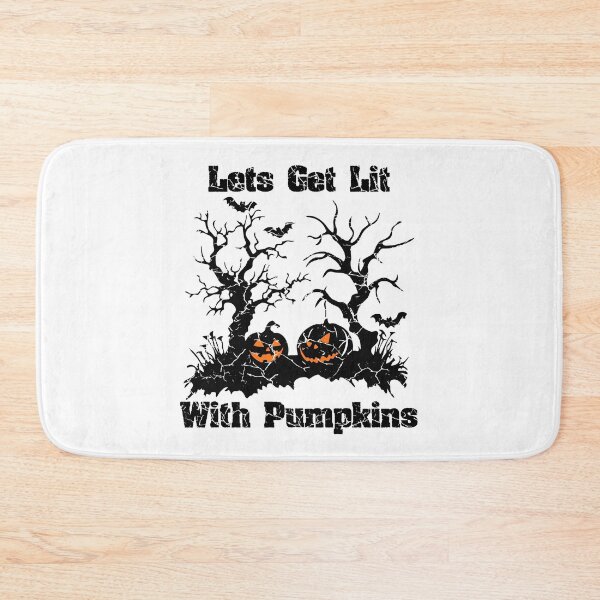 Item preview, Lets Get Lit With Pumpkins (with Black Distressed Lettering) designed and sold by VelvetRoom.