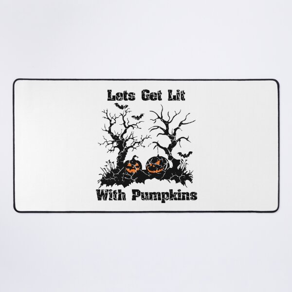 Item preview, Lets Get Lit With Pumpkins (with Black Distressed Lettering) designed and sold by VelvetRoom.