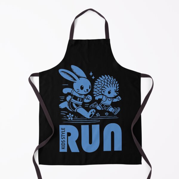 Item preview, Bunny and Hedgehog Racing in a Cornflower Blue Sprint designed and sold by Soulemotion.