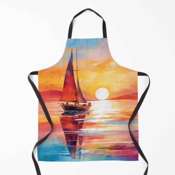 Item preview, Sunset on Caribbean Island - Watercolor painting designed and sold by NatureSight.