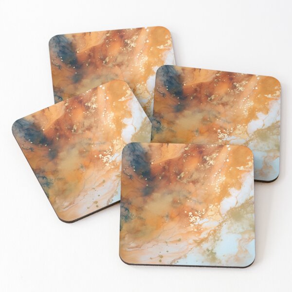Item preview, Golden Marble Watercolor Painting #1 designed and sold by NatureSight.