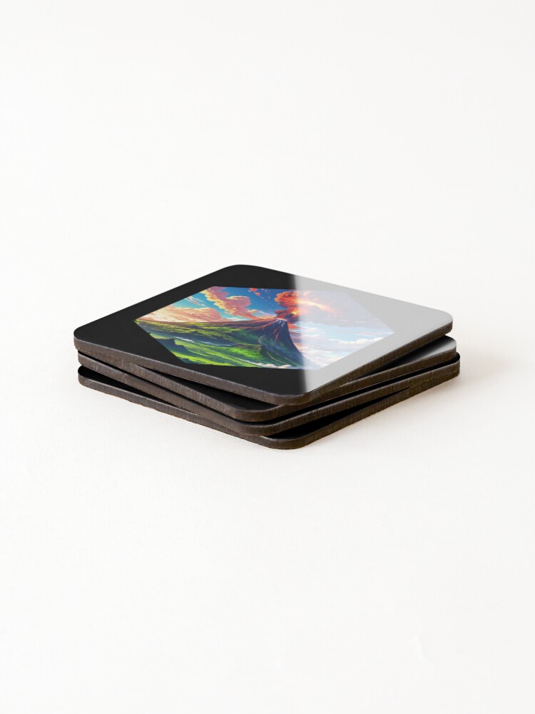 Thumbnail 4 of 5, Coasters (Set of 4), Volcano designed and sold by AbsoluteA.