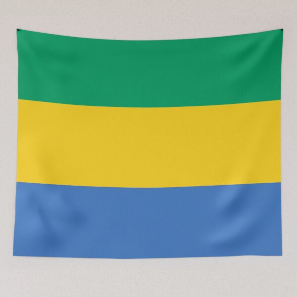 Item preview, Gabon Flag designed and sold by wickedcartoons.