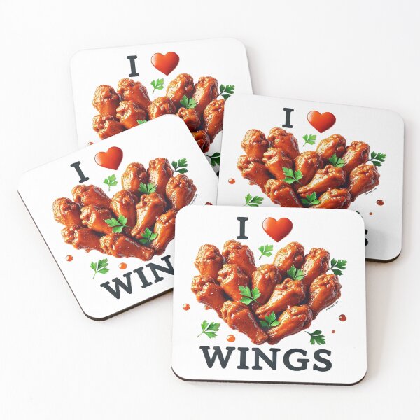 Item preview, I love wings designed and sold by zeeteezofficial.