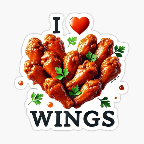 I love wings Sticker