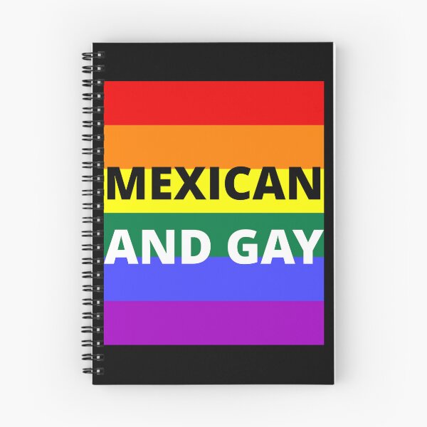 Item preview, MEXICAN AND GAY on rainbow background designed and sold by uniqueitems.