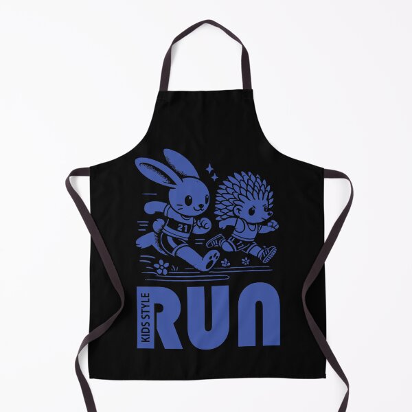 Item preview, Bunny and Hedgehog Sprinting in a Royal Blue Adventure designed and sold by Soulemotion.