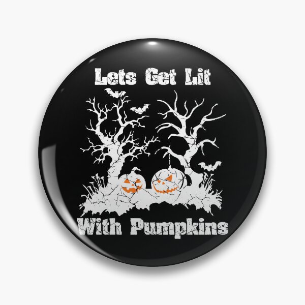 Item preview, Lets Get Lit With Pumpkins (with Black Distressed Lettering) designed and sold by VelvetRoom.