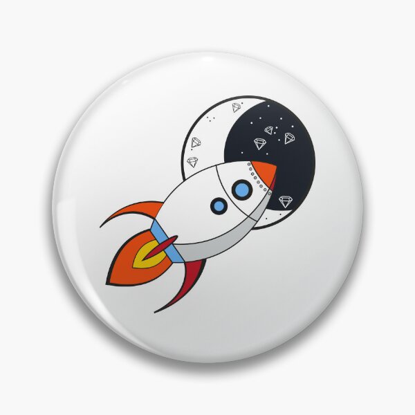 Item preview, To The Moon - Moon Rocket - Stocks Inspired Series designed and sold by FoxandRabbit.