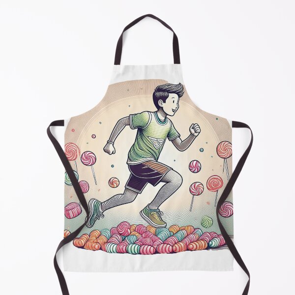 Aperçu de l'œuvre Je cours grâce aux bonbons créée et vendue par AlwaysAwesome.