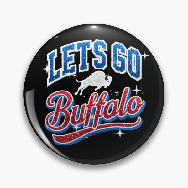 Item preview, LET'S GO BUFFALO - Ny New York retro sports fan love designed and sold by SztylishDesigns.