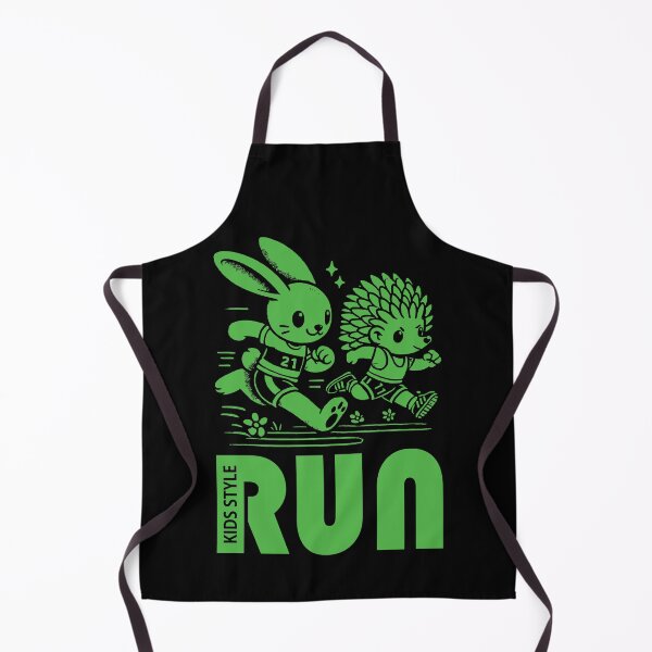 Item preview, Bunny and Hedgehog Speed Through a Green Sprint Challenge designed and sold by Soulemotion.