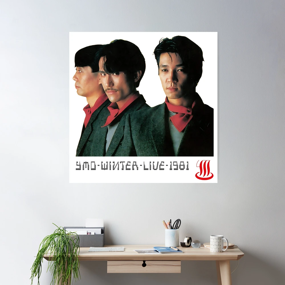 YMO ウインターライブ フライヤー 大阪 YMO Winter Live 1981 - Design based on the Yellow Magic Orchestra