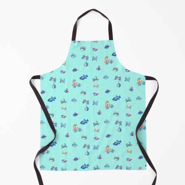 Item preview, Blue Fish and Crab Collage designed and sold by blugost.
