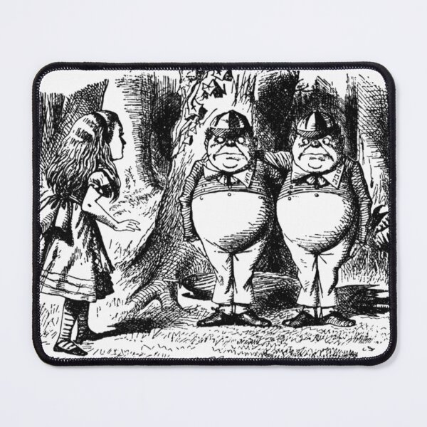 Item preview, Tweedle Dee and Tweedle Dum  meet Alice on the road. designed and sold by jamiestarr.