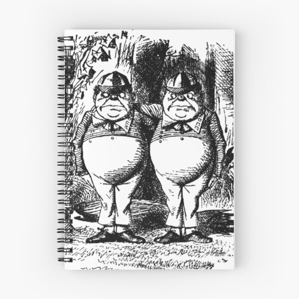 Item preview, Tweedle Dee and Tweedle Dum  meet Alice on the road. designed and sold by jamiestarr.
