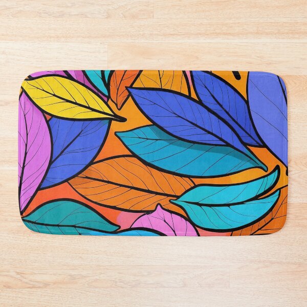 Item preview, Vivid Colourful Leaves Pattern designed and sold by ArtComixHaven.