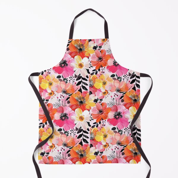 Artikelvorschau, Vibrant Pink, Orange, and Yellow Flowers Botanical Floral Design Aesthetic entworfen und verkauft von squishmuffin101.