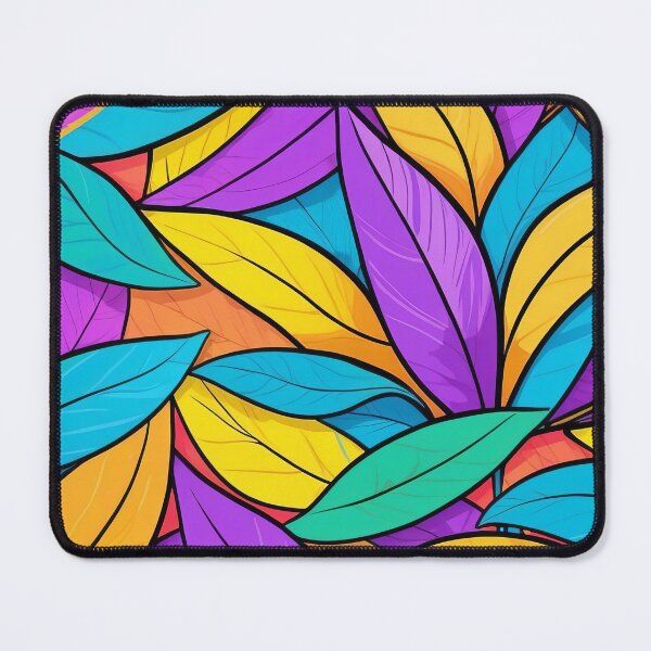 Item preview, Multicoloured Leaves Pattern designed and sold by ArtComixHaven.