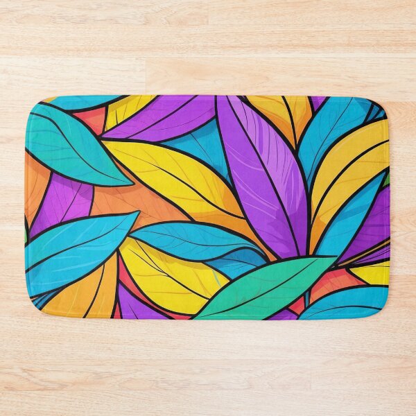 Item preview, Multicoloured Leaves Pattern designed and sold by ArtComixHaven.