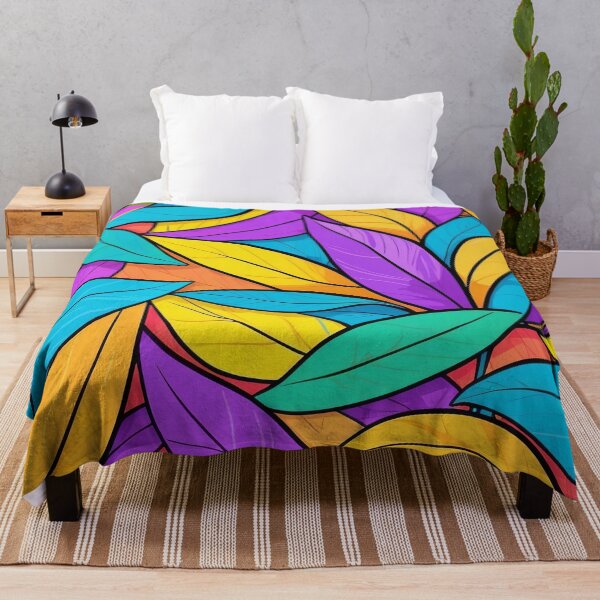 Item preview, Multicoloured Leaves Pattern designed and sold by ArtComixHaven.