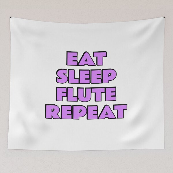 Item preview, Eat Sleep Flute Repeat flutist designed and sold by Inspirationmotivation.