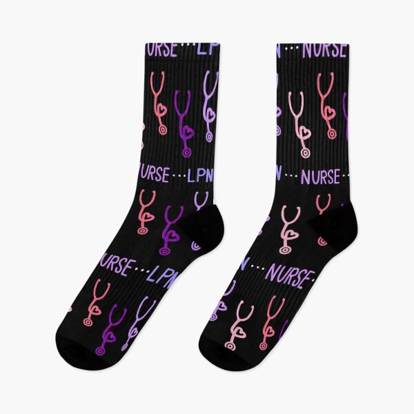 Item preview,  Nurse LPN Pink and Purple Stethescopes designed and sold by ClearAndHappy.