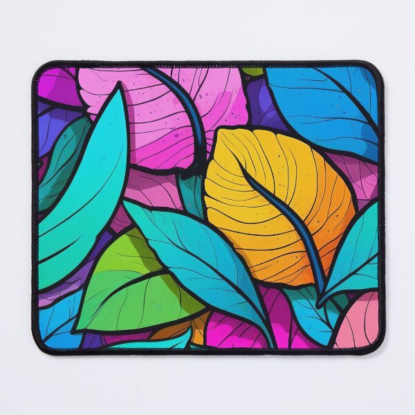Item preview, Brightly Coloured Leaf Composition designed and sold by ArtComixHaven.