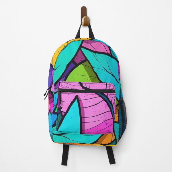 Item preview, Brightly Coloured Leaf Composition designed and sold by ArtComixHaven.