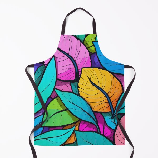 Item preview, Brightly Coloured Leaf Composition designed and sold by ArtComixHaven.