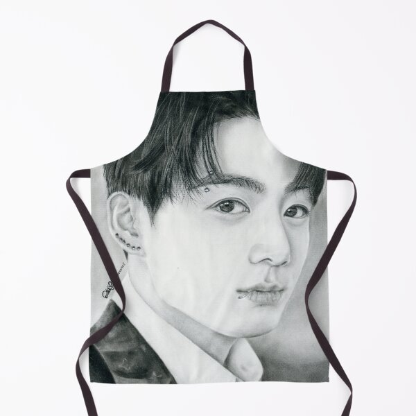 Item preview, BTS Jungkook Jeon Jungkook hand drawn charcoal portrait designed and sold by CloudLily.