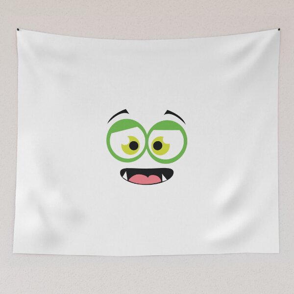 Item preview, Funny green eyed monster face  designed and sold by esullivan.