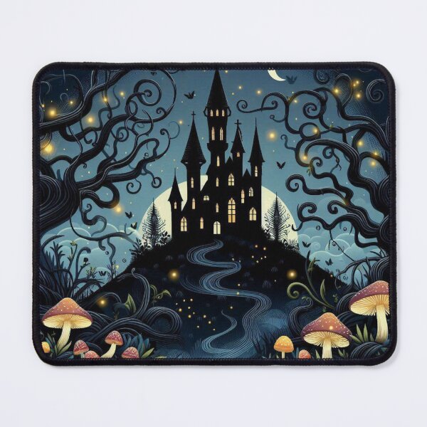 Item preview, Moonlit Gothic Castle designed and sold by Myra365Art.